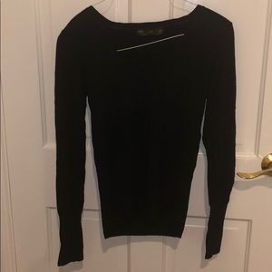 Zara black long sleeve v-neck